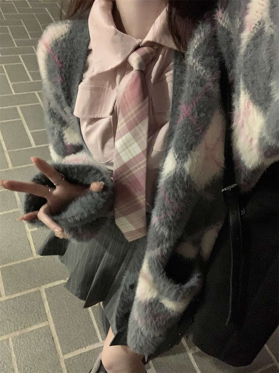 MILHEIR Loose Knitted Cardigan