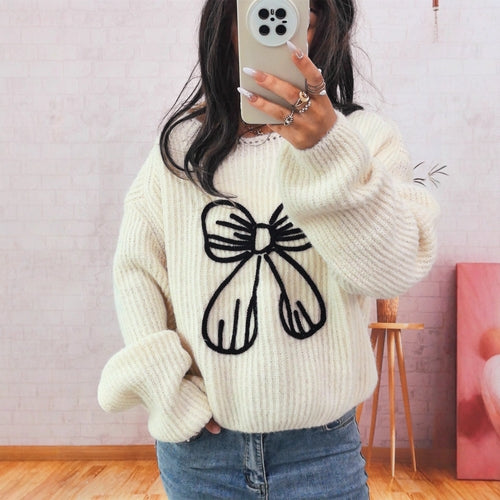 MILHEIR Bow Sweater