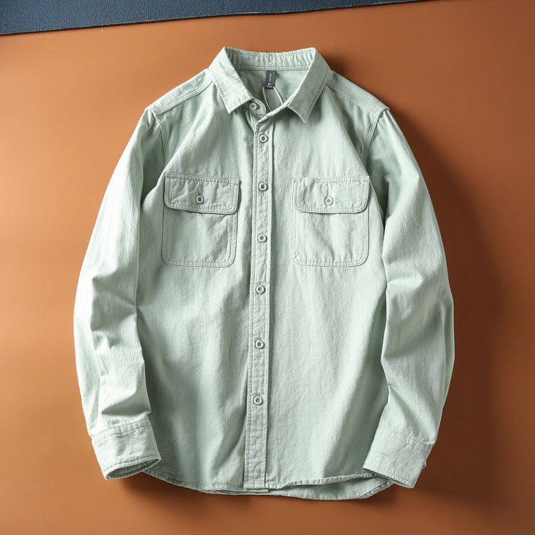 MILHEIR Washed Brushed Long Sleeve Coat