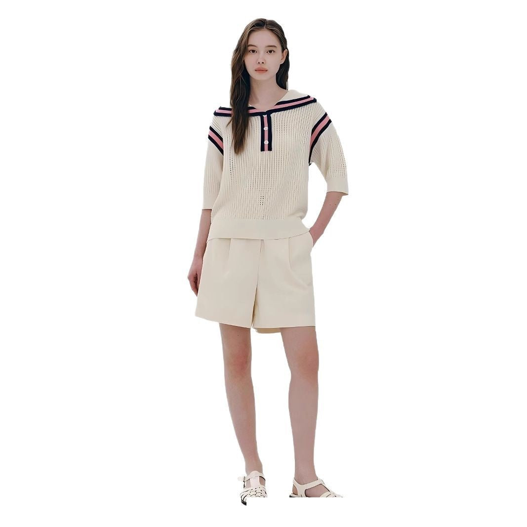 MILHEIR Crocheted Knitted Pullover