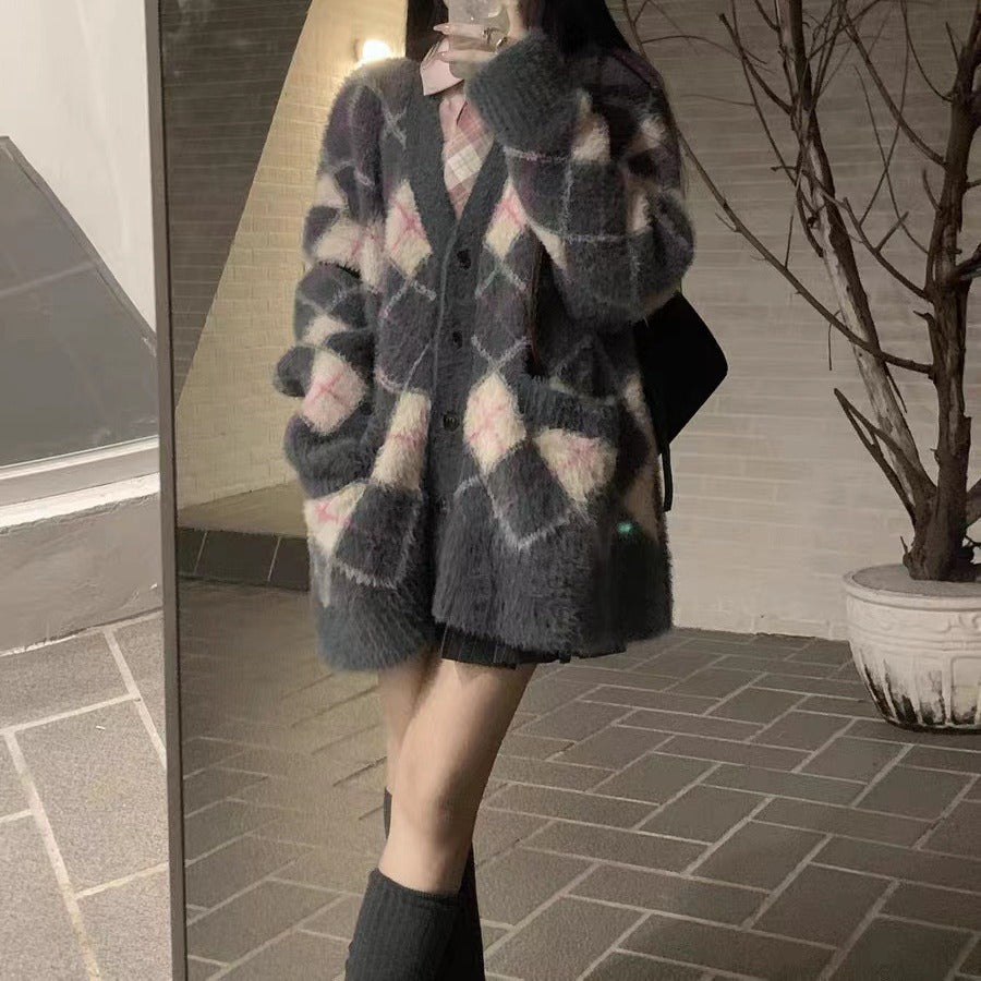 MILHEIR Loose Knitted Cardigan