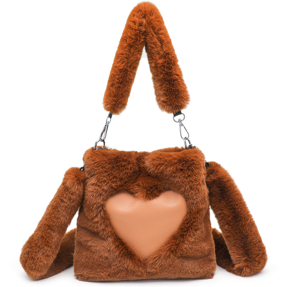 MILHEIR Fluffy Shoulder Bag