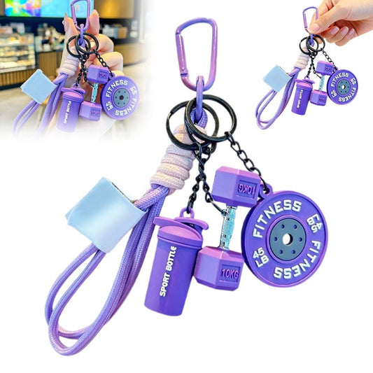 MILHEIR 4-Pack Mini Gym Keychain Set