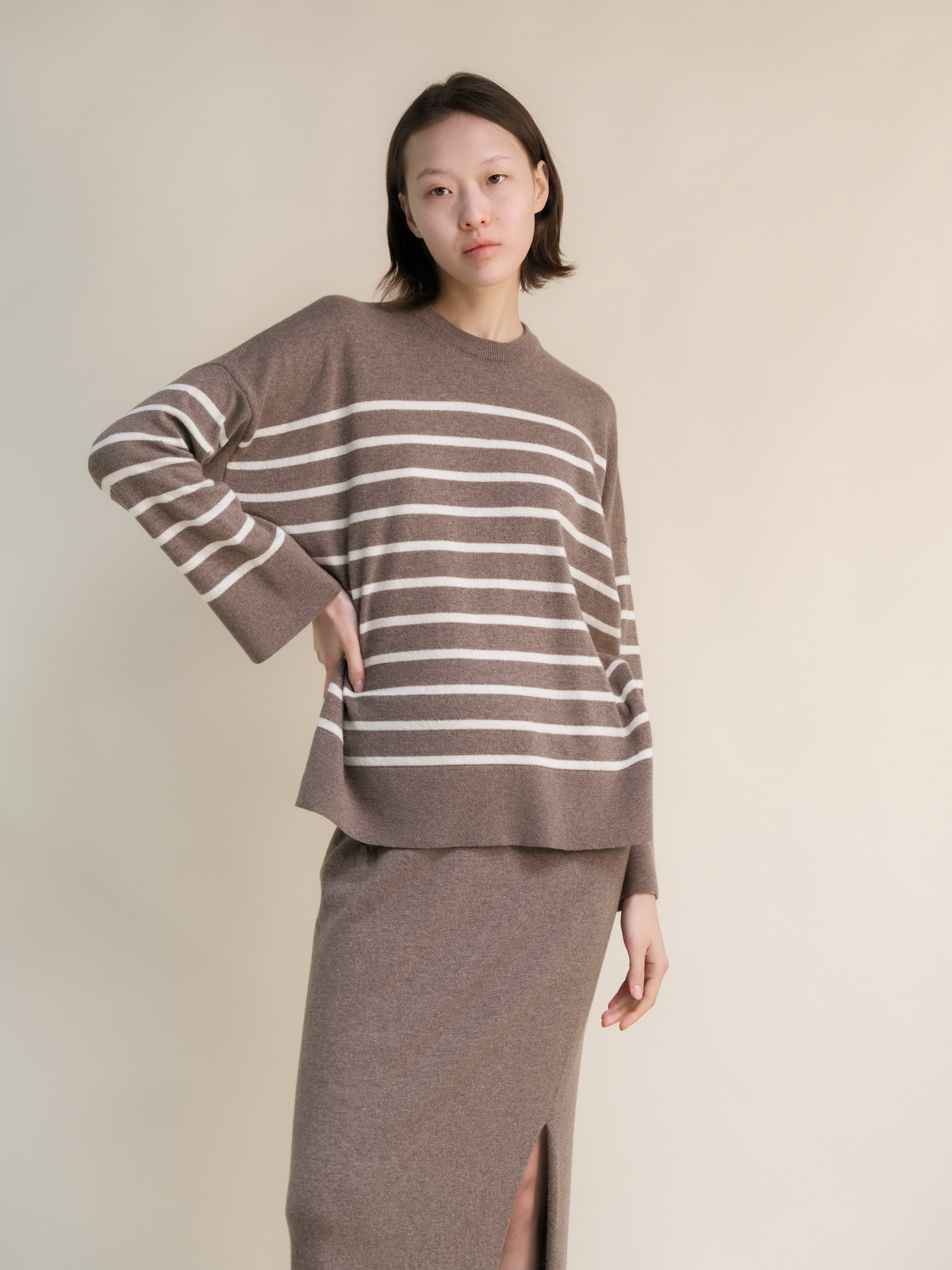 MILHEIR Cashmere Striped Sweater