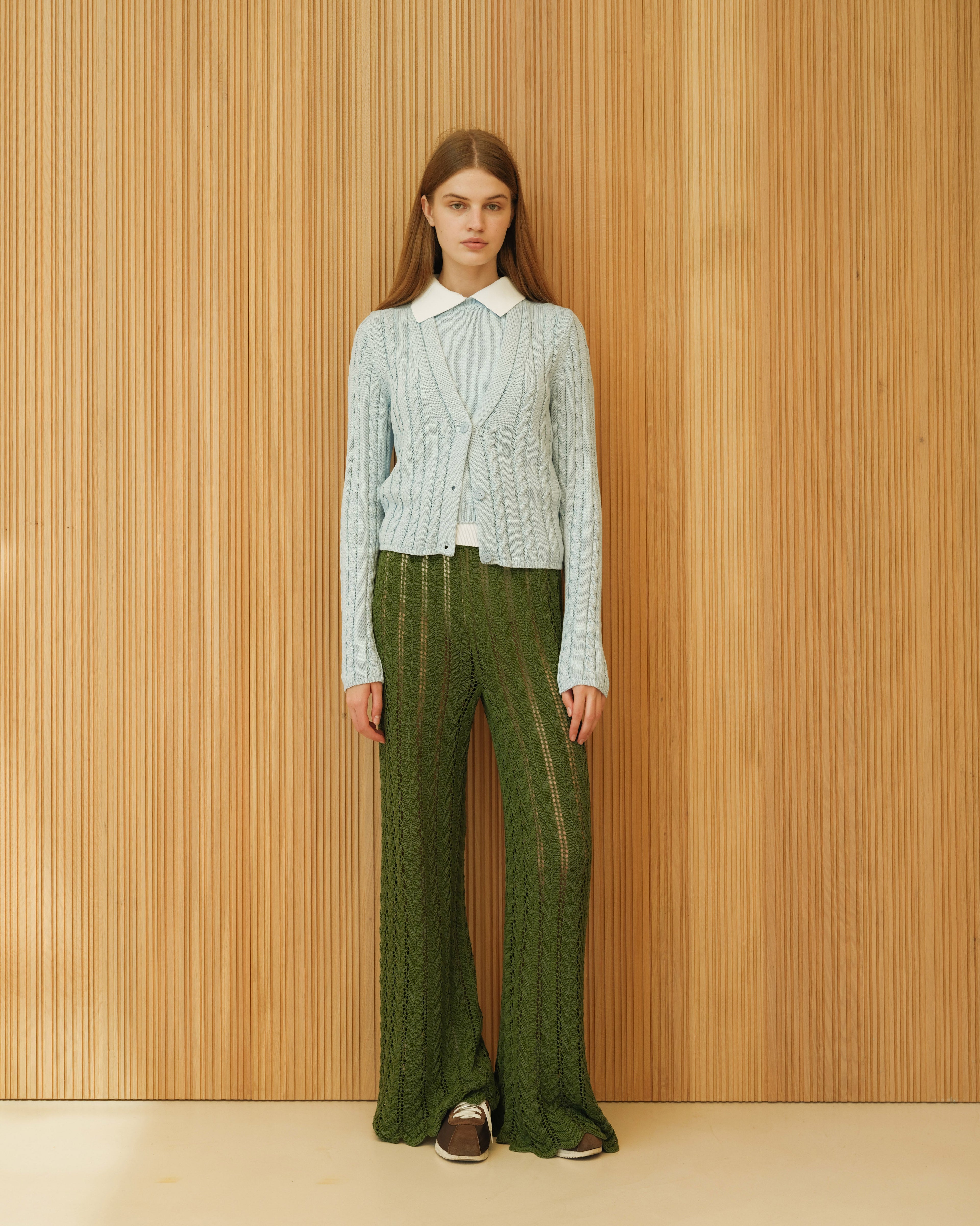 MILHEIR Cotton Cable Cardigan