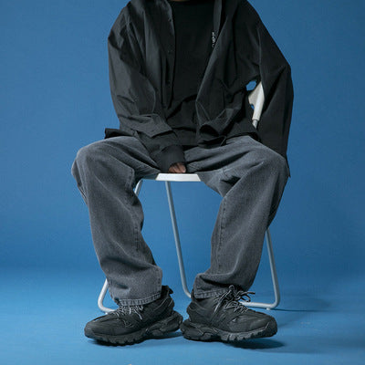 Youth Jeans Straight Casual Drape, MILHEIR