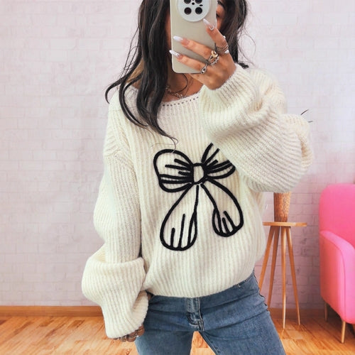 MILHEIR Bow Sweater