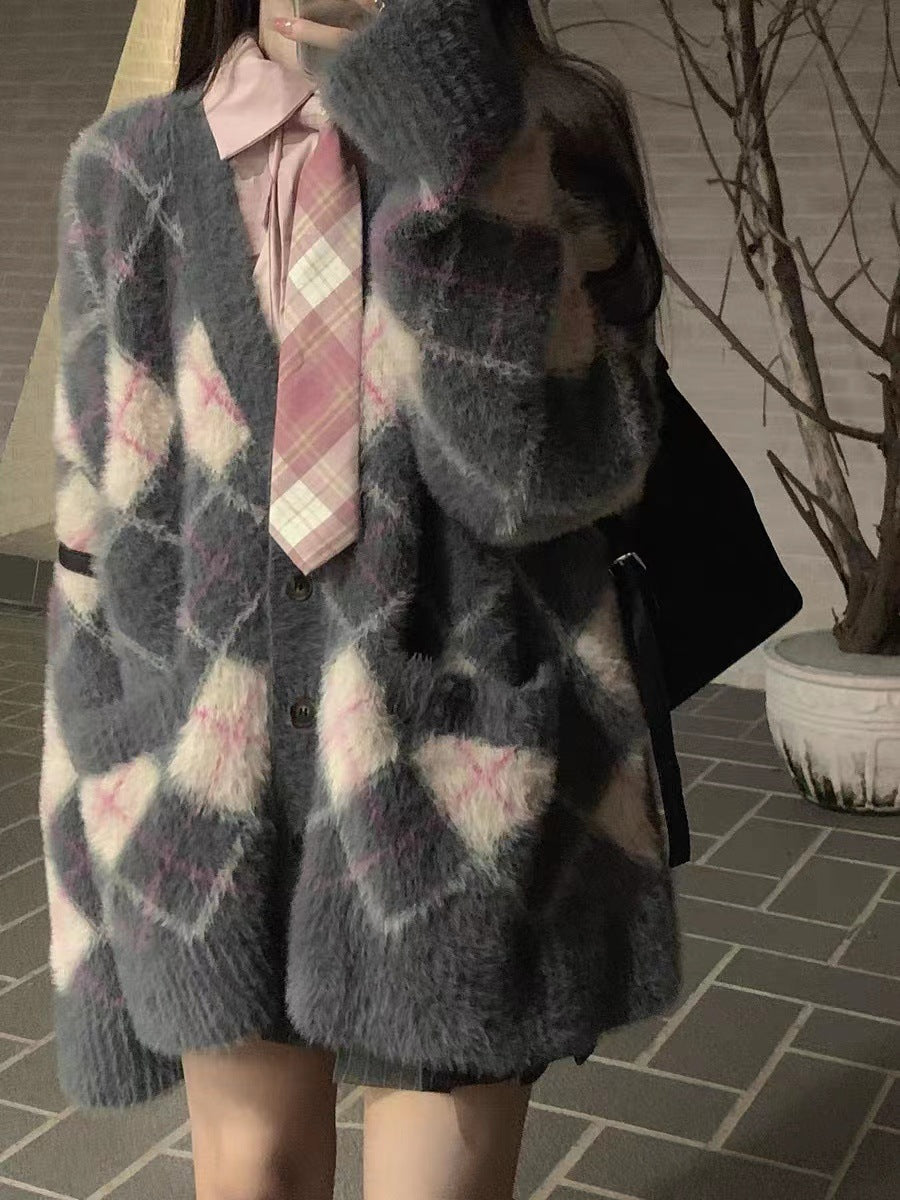 MILHEIR Loose Knitted Cardigan