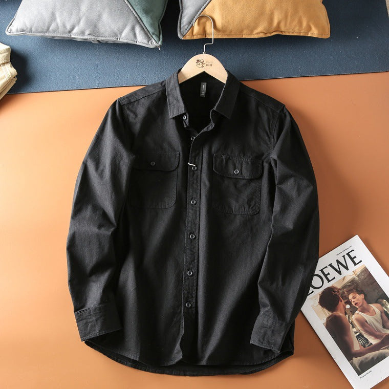 MILHEIR Washed Brushed Long Sleeve Coat