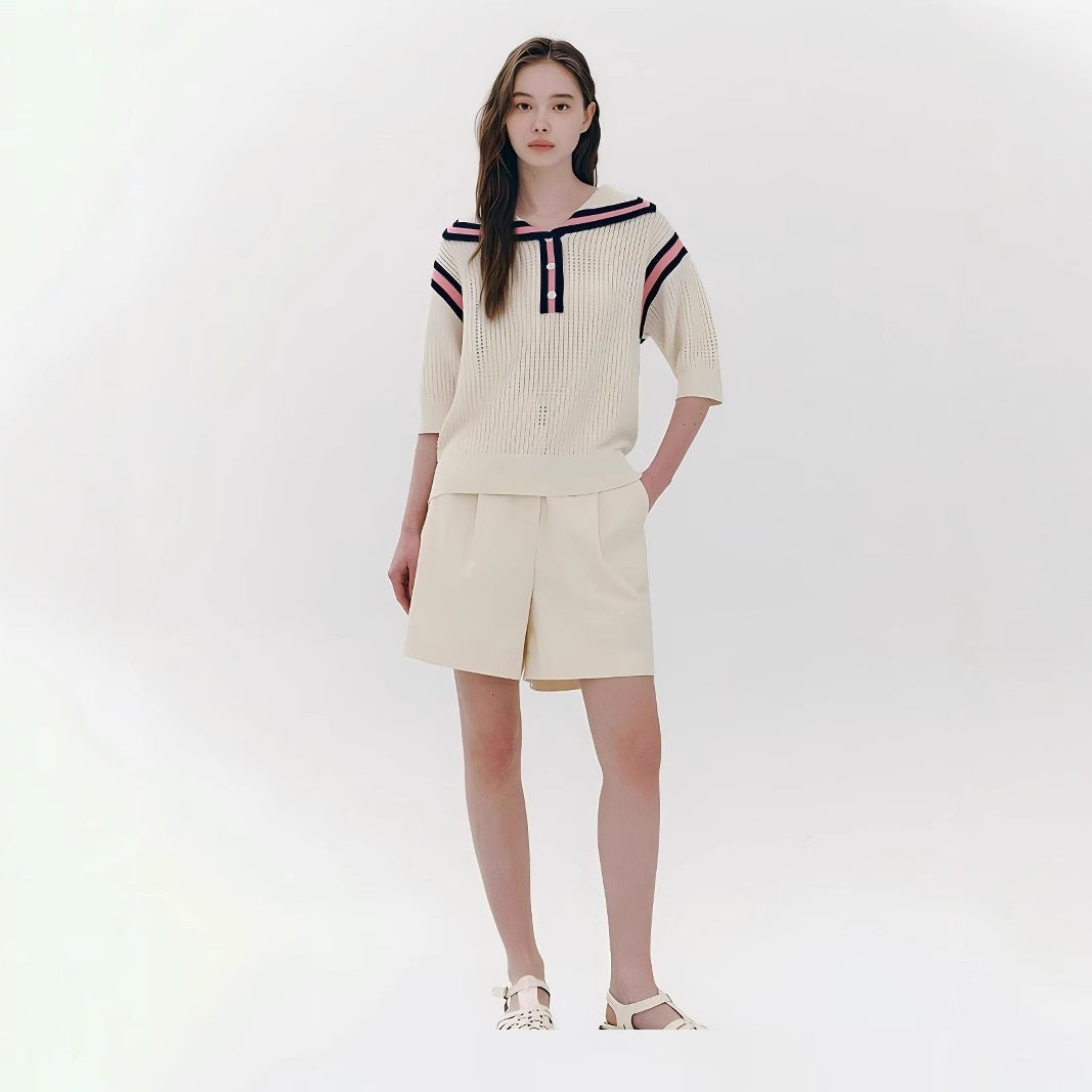 MILHEIR Crocheted Knitted Pullover